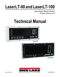 Thumbnail of document Manual - Laser LT-60/LT-100 Large -Display Weight indicator